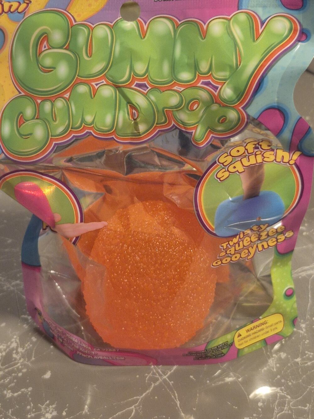 Mini Orange Gummy Gumdrop Squishy